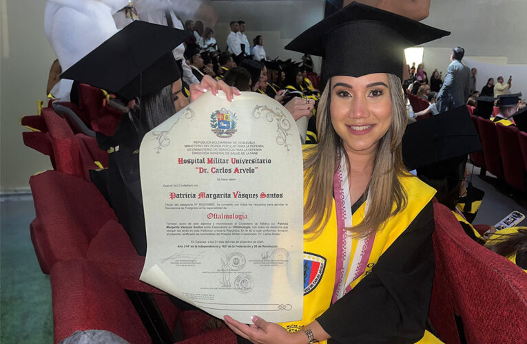 La doctora francomacorisana Patricia Margarita Vásquez Santos es distinguida en Venezuela como profesional destacada en la especialidad de oftalmología